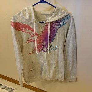 Light weight cream American eagle hoodie
